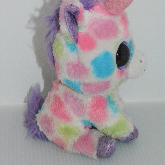 Ty Beanie Boos Wishful Unicorn Plush Toy Colorful - Picture 2 of 9